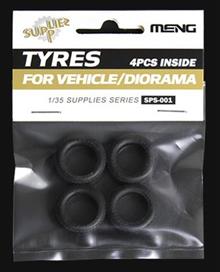 1/35 TYRES FOR VEHICLE/DIORAMA 4PCS SPS-001