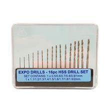 16PC DRILL SET (0.5 - 2MM)