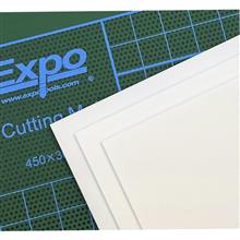 WHITE PLASTIC SHEETS 228 X 330MM X 0.75MM THICK (3 PCS)