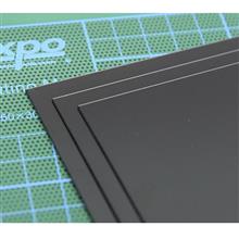 BLACK PLASTIC SHEETS 228 X 330MM X 1MM THICK (3 PCS)