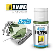 ACRYLIC FILTER MILITARY GREEN JAR 15 ML