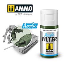 ACRYLIC FILTER GREEN BLACK JAR 15 ML