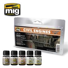 CIVIL ENGINES WEATHERING SET 5 JARS 35 ML