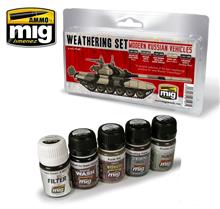 MODERN RUSSIAN VEHICLES WEATHERING SET 5 JARS 35 ML