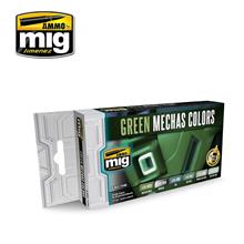 GREEN MECHA COLORS 6 JARS 17 ML