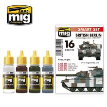 BRITISH BERLIN CAMOUFLAGE COLORS 1988-1991 4 JARS 17 ML