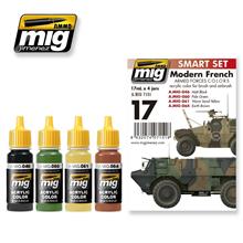 MODERN FRENCH ARMED FORCES COLORS 4 JARS 17 ML