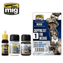 CHIPPING SET FOR MECHAS 1 JAR 17 ML 2 JARS 35 ML