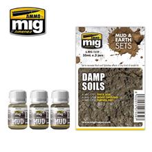 DAMP SOILS MUD & EARTH SETS 3 JARS 35 ML