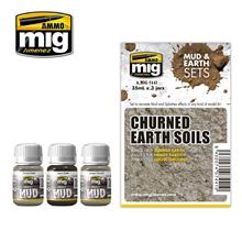 CHURNED EARTH SOILS MUD & EARTH SETS 3 JARS 35 ML