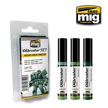 OILBRUSHER SET MECHAS GREEN TONES 3 JARS 35 ML