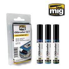 OILBRUSHER SET BLUE PATINAS 3 JARS 35 ML