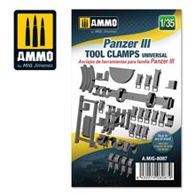 1/35 PANZER III TOOL CLAMPS UNIVERSAL