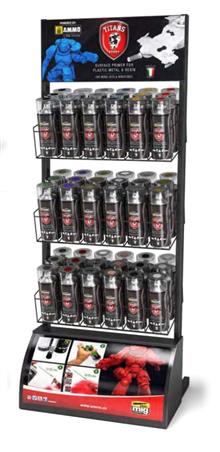 DISPLAY TITANS-AMMO 400 ML SPRAY CANS RACK 54 PCS.