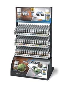 DISPLAY ACRYLIC FILTERS & WASHES RACK 270 JARS 15ML