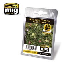 MEADOW FLOWERS MIX COLORS VEGETATION