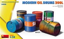 1/24 MODERN FUEL & OIL DRUMS 200L 6 PCS.