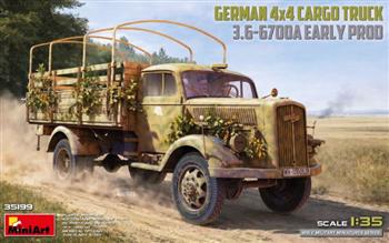 1/35 GERM 3T 4X4 CARGO TRCK 3.6-6700A EARLY PROD