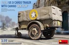 1/35 G-518 US 1T CARGO TRAILER W/ CANVAS BEN HUR (2/24) *