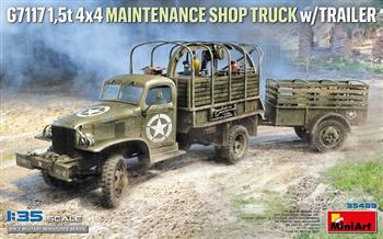 1/35 G7117 1,5T 4X4 MAINTENANCE SHOP TRUCK W/TRAILER