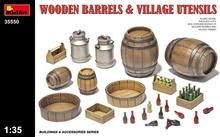 1/35 WOODEN BARRELS & VILLAGE UTENSILS