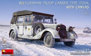 1/35 KFZ.1 GERMAN TROOP CARRIER TYPE 170VK W/CANVAS