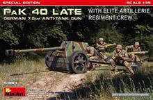 1/35 GERMAN 7.5CM PAK 40 LATE W/ELITE ARTILLERIE REGIMENT CR