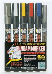 GUNDAM MARKER BASIC 6 COLOR SET GMS-105