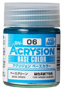 ACRYSION BASE COLOR 18 ML BASE GREEN BN-06