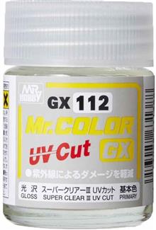MR. COLOR GX 18 ML SUPER CLEAR III UV CUT GLOSS GX-112