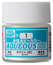 AQUEOUS HOBBY COLORS 10 ML WHITE H-001