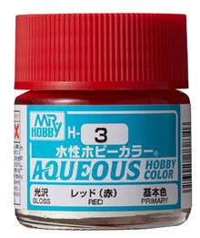 AQUEOUS HOBBY COLORS 10 ML RED H-003