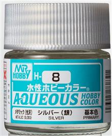 AQUEOUS HOBBY COLORS 10 ML SLIVER H-008