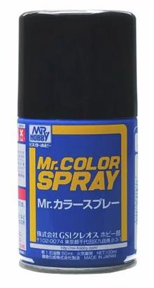 MR. COLOR SPRAY 100 ML FLAT BLACK S-033