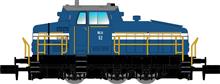 RANGIERDIESELLOK DHG 500 C WLH BLAU DCC