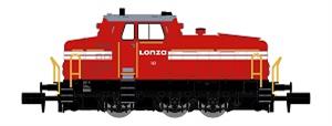 RANGIERDIESELLOK DHG 500 C ""LONZA"", CH, ROT, DCC
