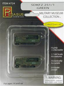 1/144 SDKFZ 251/1 GREEN FALL COLORS 2 PCS.