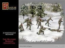 1/72 RUSSIAN INFANTERY WINTER WW II 40 FIGURES