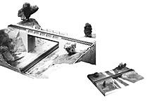 1/100 SIMPLE SPAN BRIDGE KIT-1001 275X125X125MM