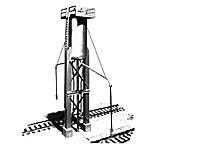 1/100 TRACKSIDE SAND TOWER KIT-1011 175x50x175MM