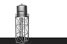 1/100 UTILITY WATER TOWER KIT-1016 75x75x300MM