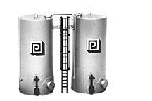 1/100 SIDE BY SIDE VERTICAL TANKS KIT-1018 45x90x80MM