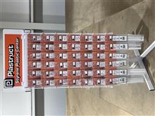 DISPLAY ASSORTI. STYRENE PLASTIC CENTER COUNTER W/RACK