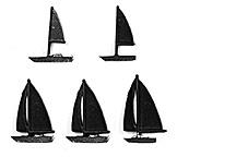 1/500 SAIL BOAT STY. SET 10X BTE-501