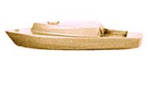 1/100 SAIL BOAT B URET. BEIGE 14.7x21.8x84.1MM 1X BT-100B