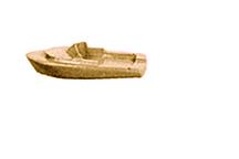 1/100 MOTOR BOAT C URET. BEIGE 11.9x19.1x46.8MM 1X BT-100D