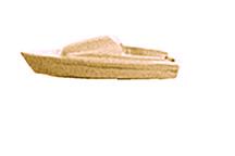 1/200 SAIL BOAT F URET. BEIGE 11.1x15.1x46.8MM 1X BT-200C