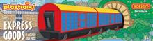 1:76 PLAYTRAINS EXPRESS GOODS 2 X CLOSED WAGON PACK