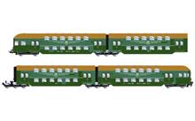 1/87 DR DUBBELDEK RIJTUIGEN MET STUURSTAND, 4-DLG, EP IV