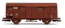 DSB 2-AXLE CLOSED WAGON GS IN BROWN IV-V